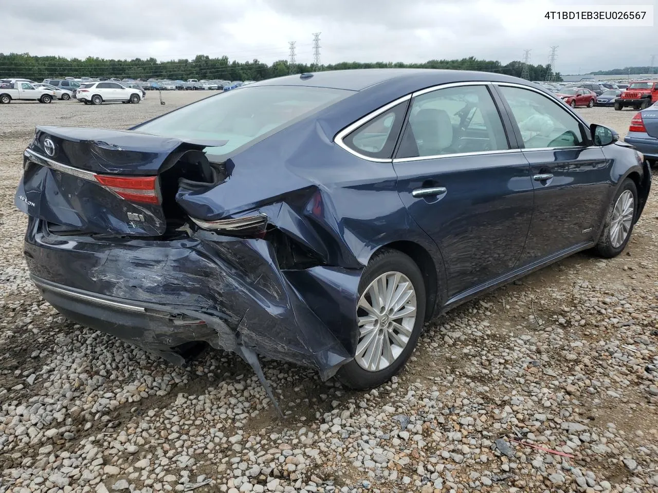 2014 Toyota Avalon Hybrid VIN: 4T1BD1EB3EU026567 Lot: 64412064