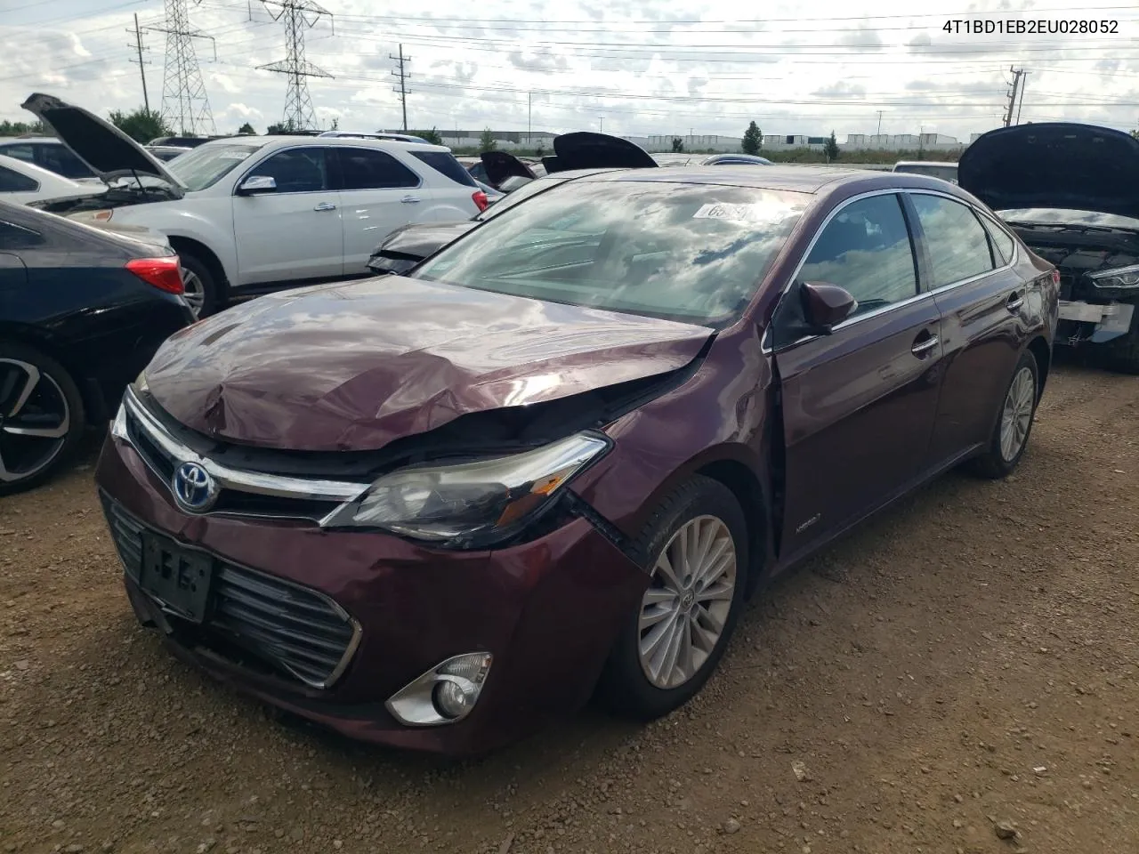 2014 Toyota Avalon Hybrid VIN: 4T1BD1EB2EU028052 Lot: 65421194