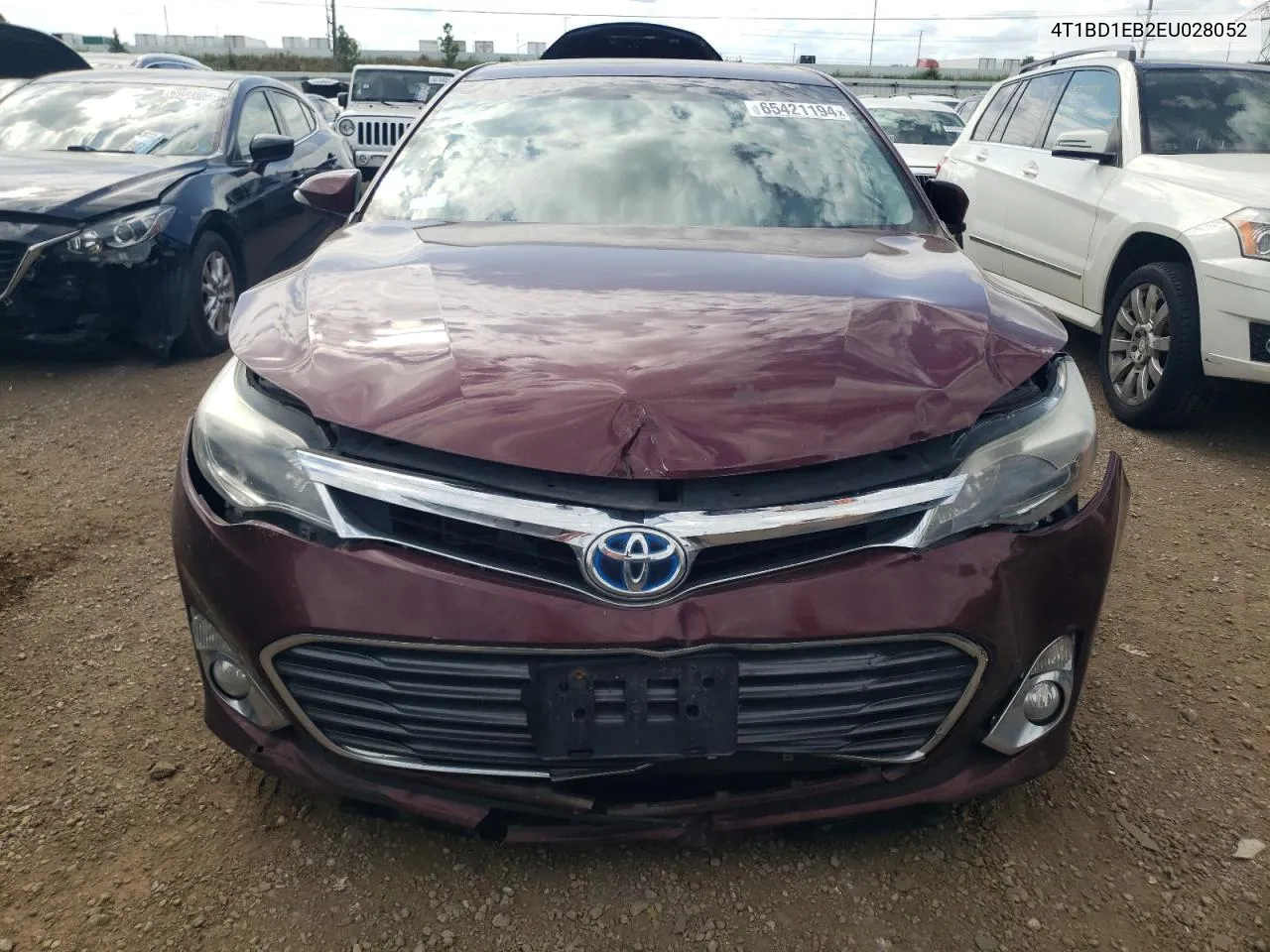 2014 Toyota Avalon Hybrid VIN: 4T1BD1EB2EU028052 Lot: 65421194