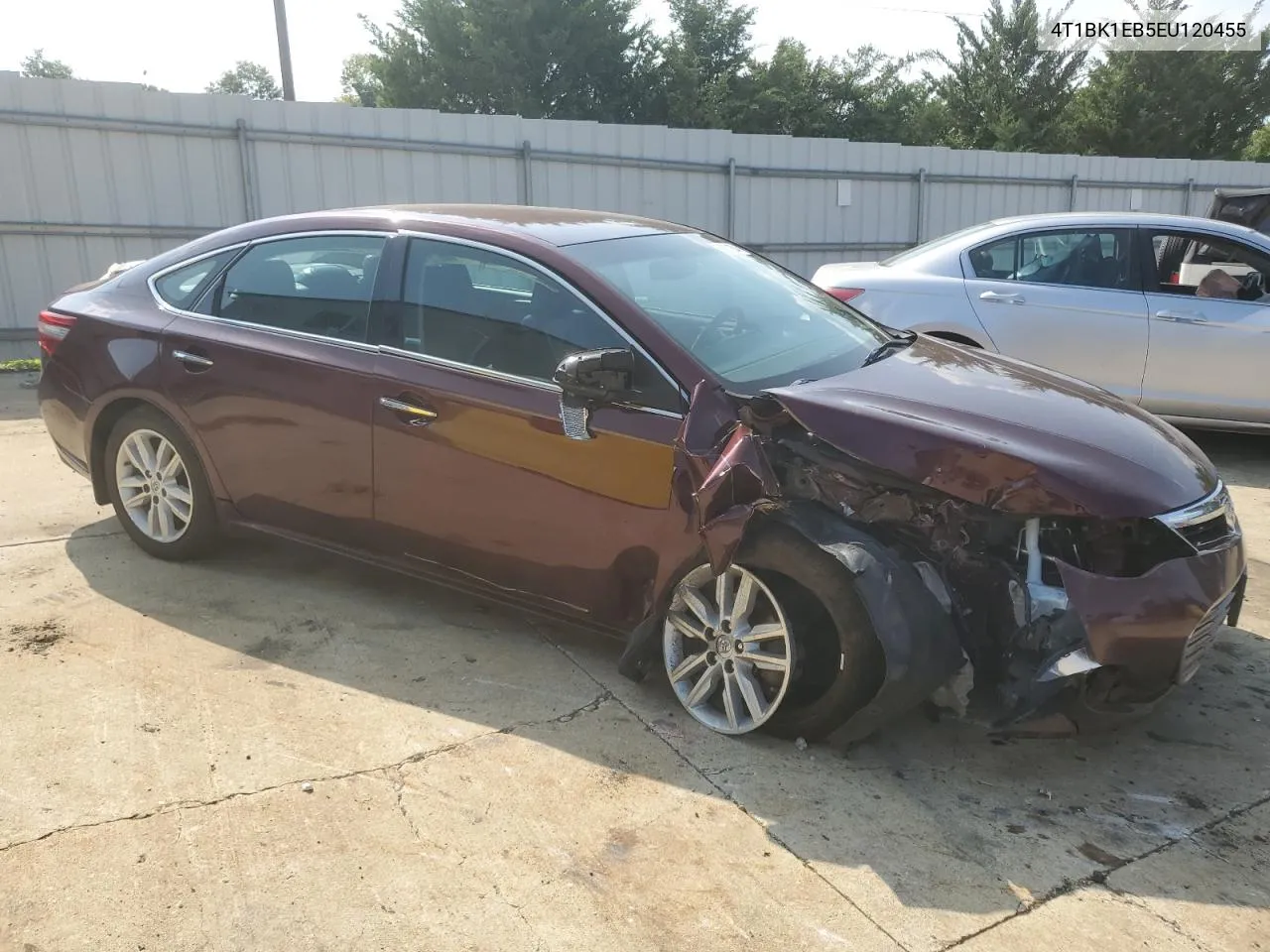 2014 Toyota Avalon Base VIN: 4T1BK1EB5EU120455 Lot: 66931284