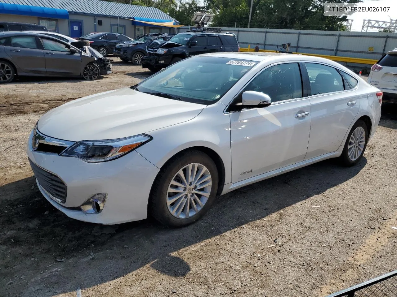 2014 Toyota Avalon Hybrid VIN: 4T1BD1EB2EU026107 Lot: 67164774