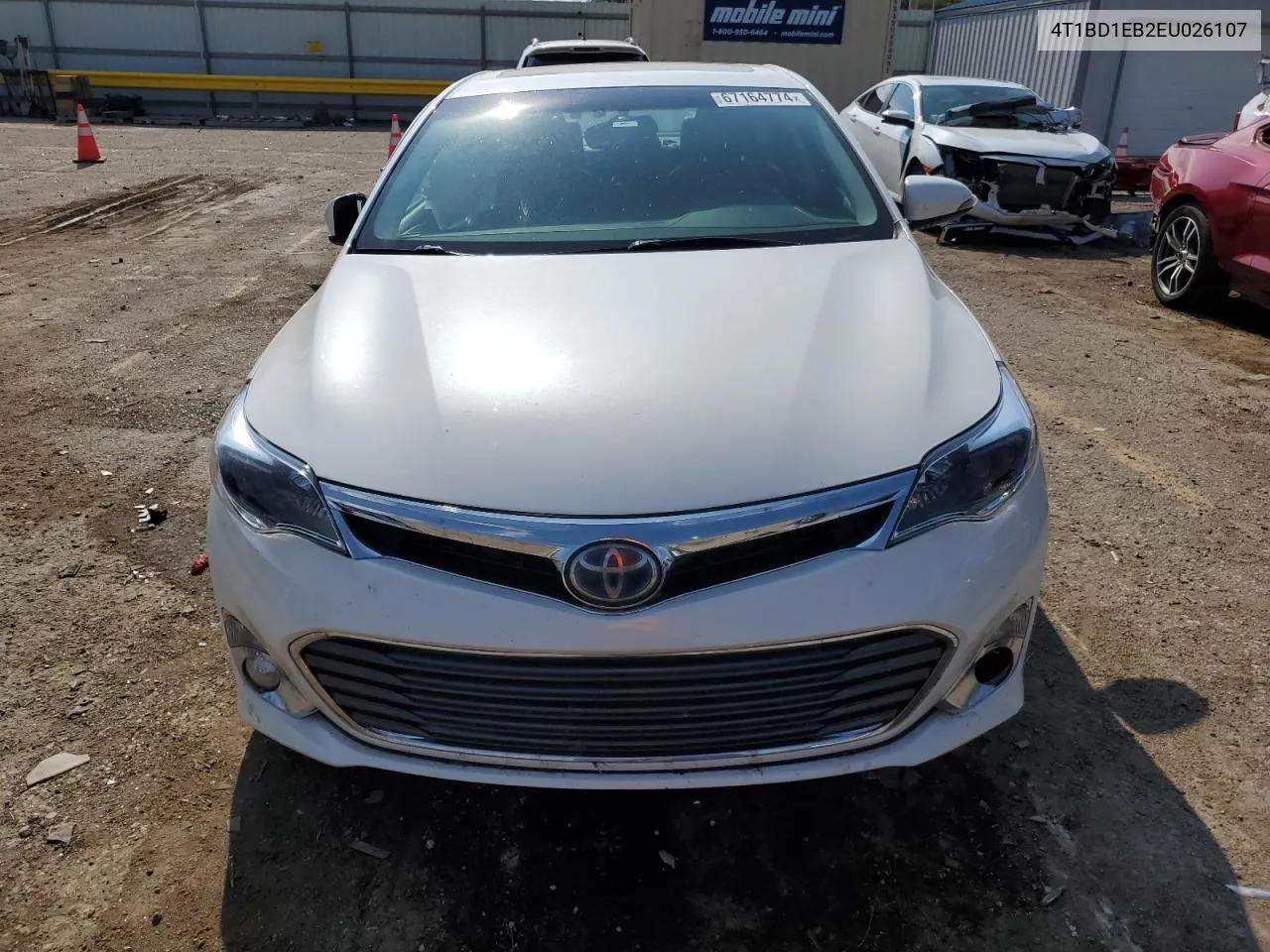 2014 Toyota Avalon Hybrid VIN: 4T1BD1EB2EU026107 Lot: 67164774