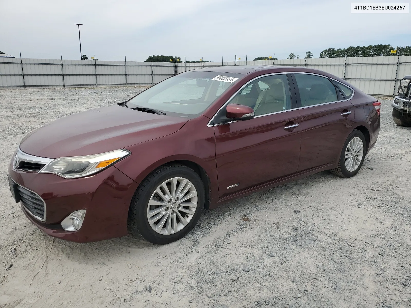 2014 Toyota Avalon Hybrid VIN: 4T1BD1EB3EU024267 Lot: 68803874