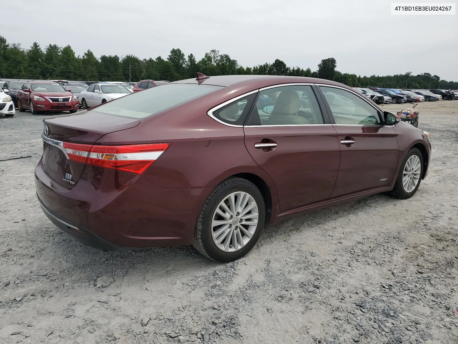 2014 Toyota Avalon Hybrid VIN: 4T1BD1EB3EU024267 Lot: 68803874