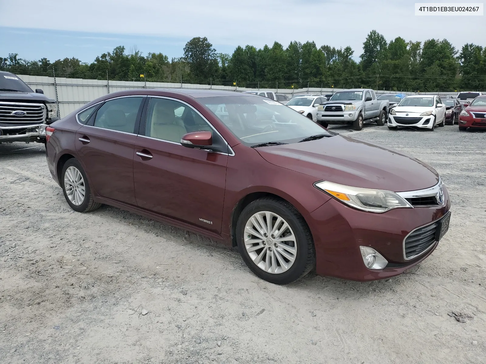 2014 Toyota Avalon Hybrid VIN: 4T1BD1EB3EU024267 Lot: 68803874