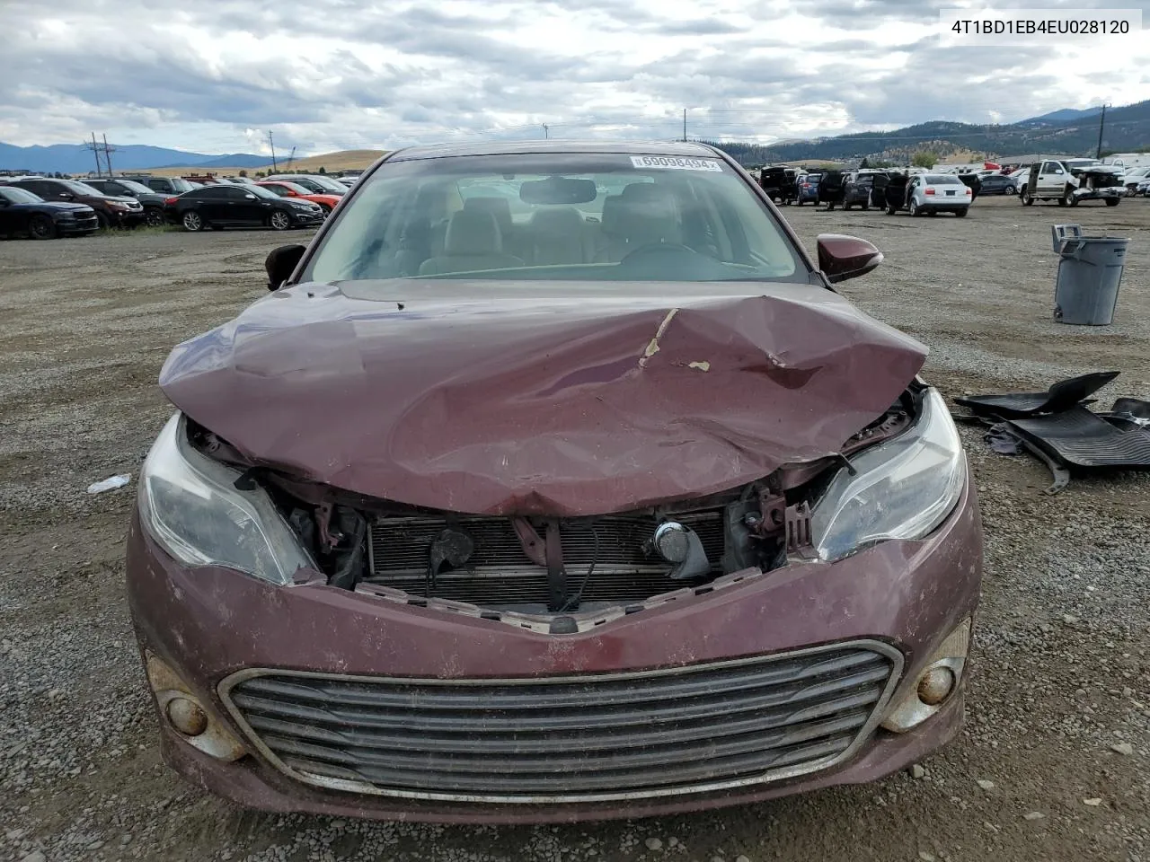 2014 Toyota Avalon Hybrid VIN: 4T1BD1EB4EU028120 Lot: 69098494