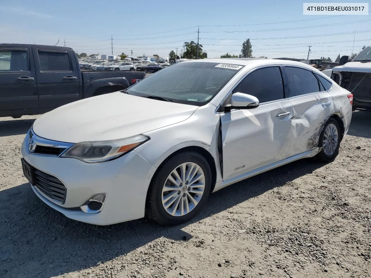 4T1BD1EB4EU031017 2014 Toyota Avalon Hybrid