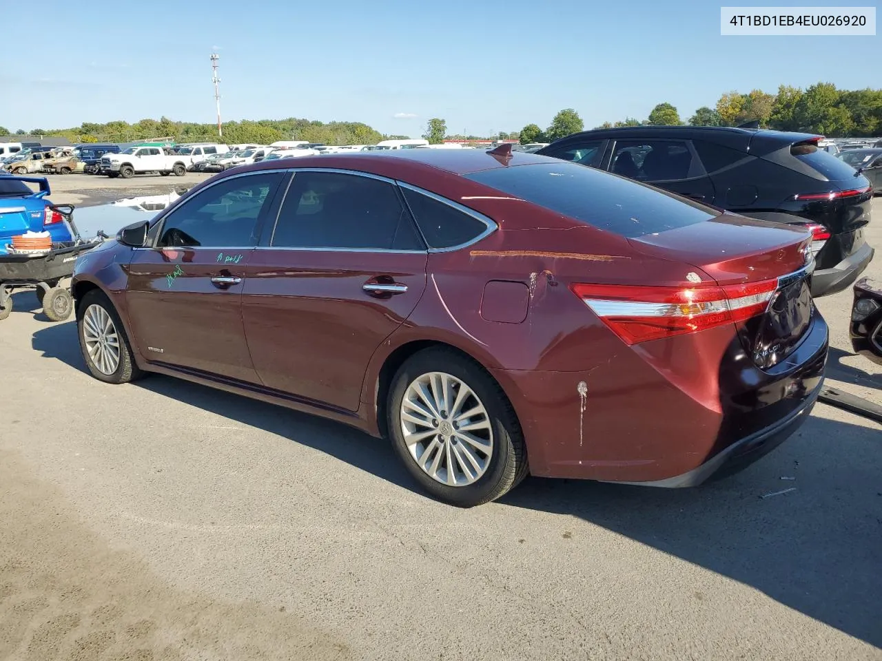 2014 Toyota Avalon Hybrid VIN: 4T1BD1EB4EU026920 Lot: 70886924