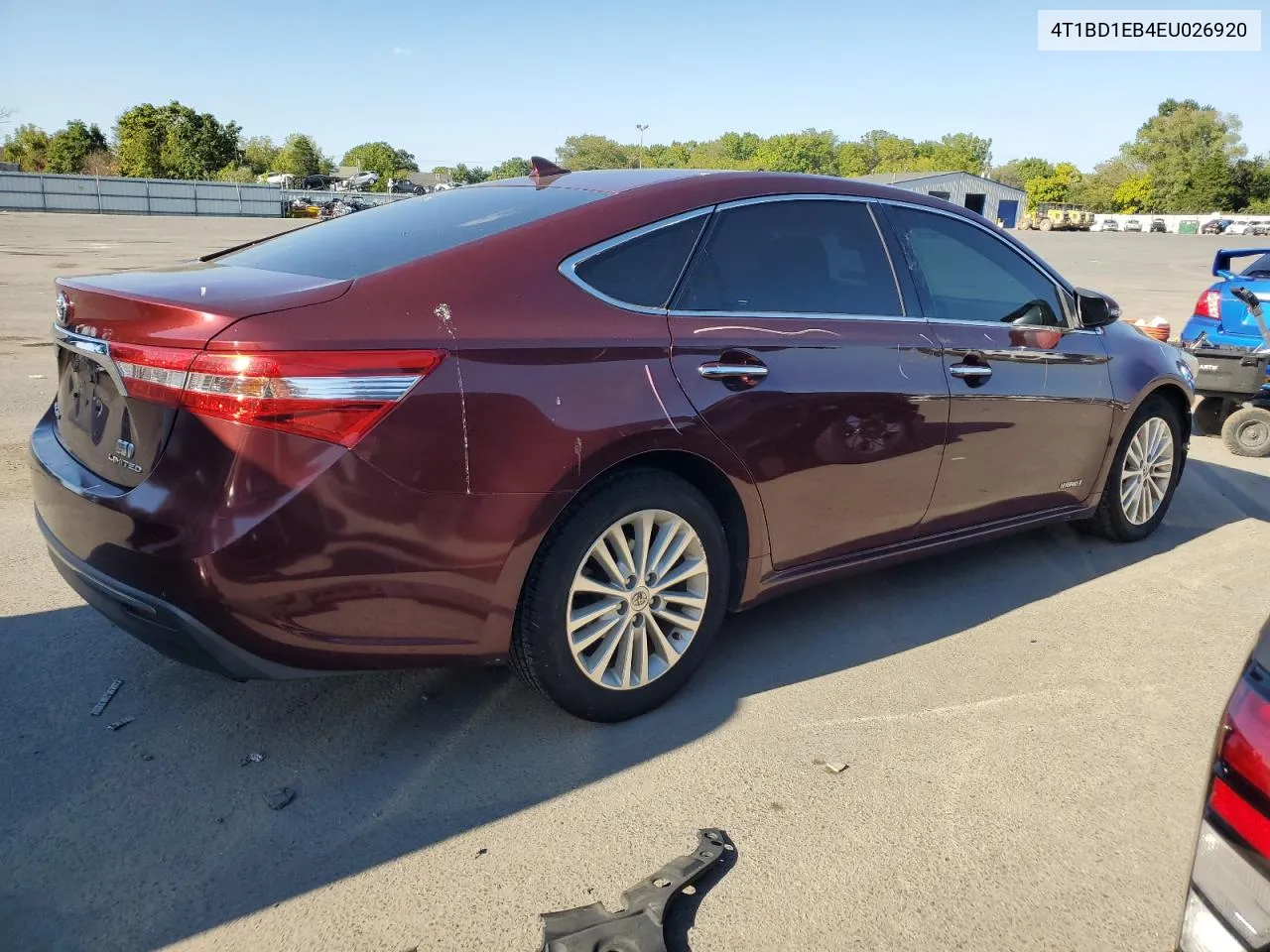 2014 Toyota Avalon Hybrid VIN: 4T1BD1EB4EU026920 Lot: 70886924