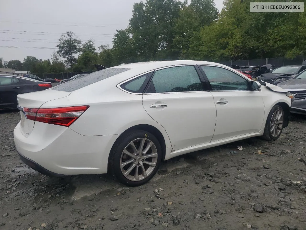 2014 Toyota Avalon Base VIN: 4T1BK1EB0EU092306 Lot: 71929254