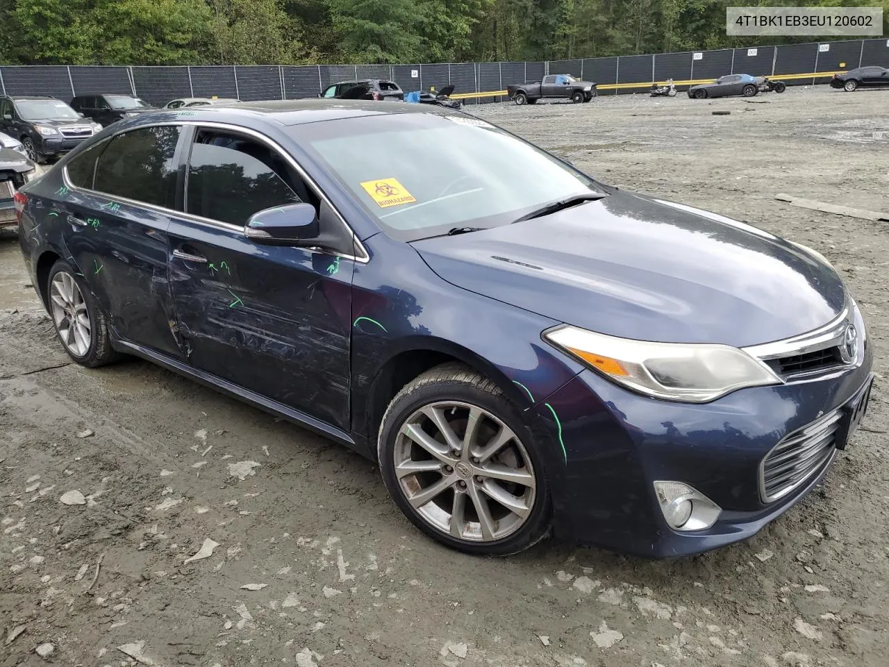 2014 Toyota Avalon Base VIN: 4T1BK1EB3EU120602 Lot: 74222924