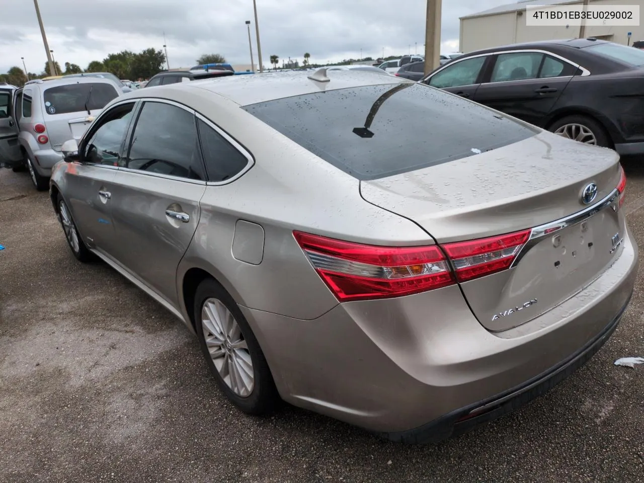 2014 Toyota Avalon Hybrid VIN: 4T1BD1EB3EU029002 Lot: 74942184