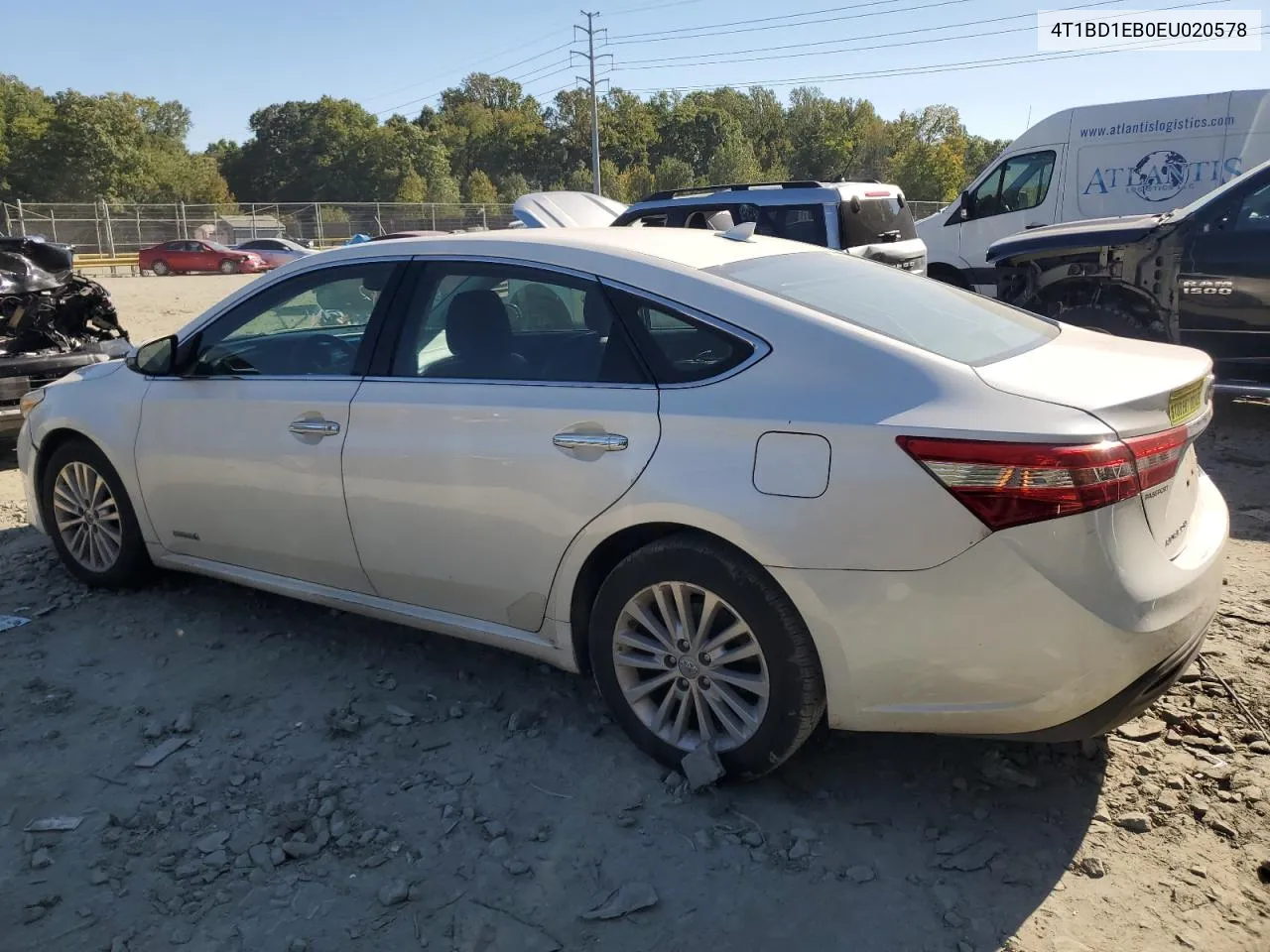 2014 Toyota Avalon Hybrid VIN: 4T1BD1EB0EU020578 Lot: 75168874