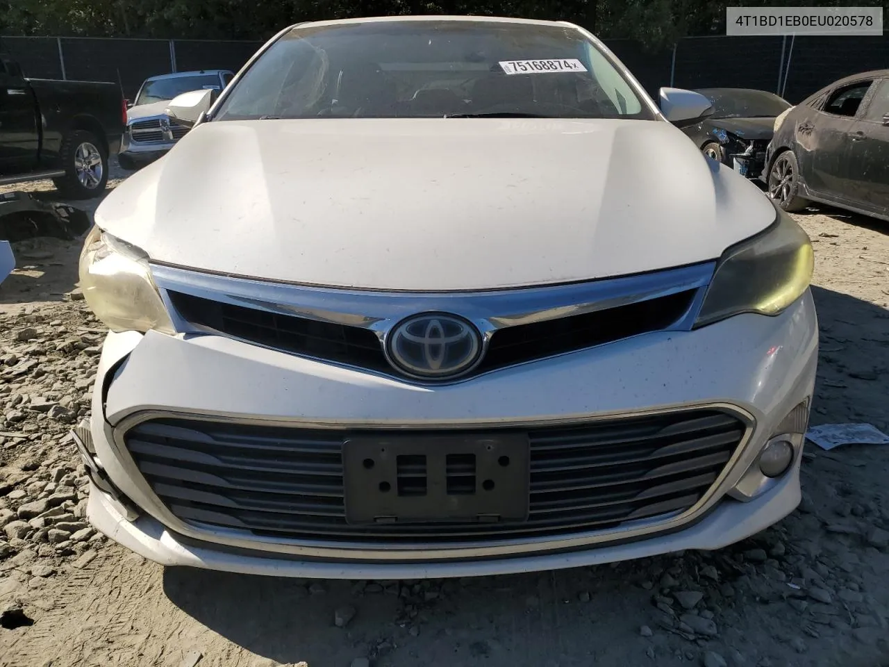 2014 Toyota Avalon Hybrid VIN: 4T1BD1EB0EU020578 Lot: 75168874