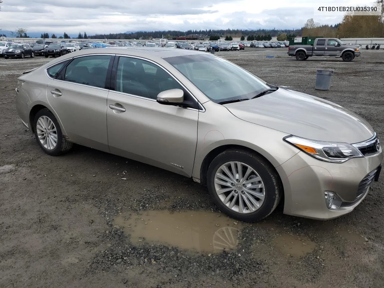 2014 Toyota Avalon Hybrid VIN: 4T1BD1EB2EU035390 Lot: 75473644