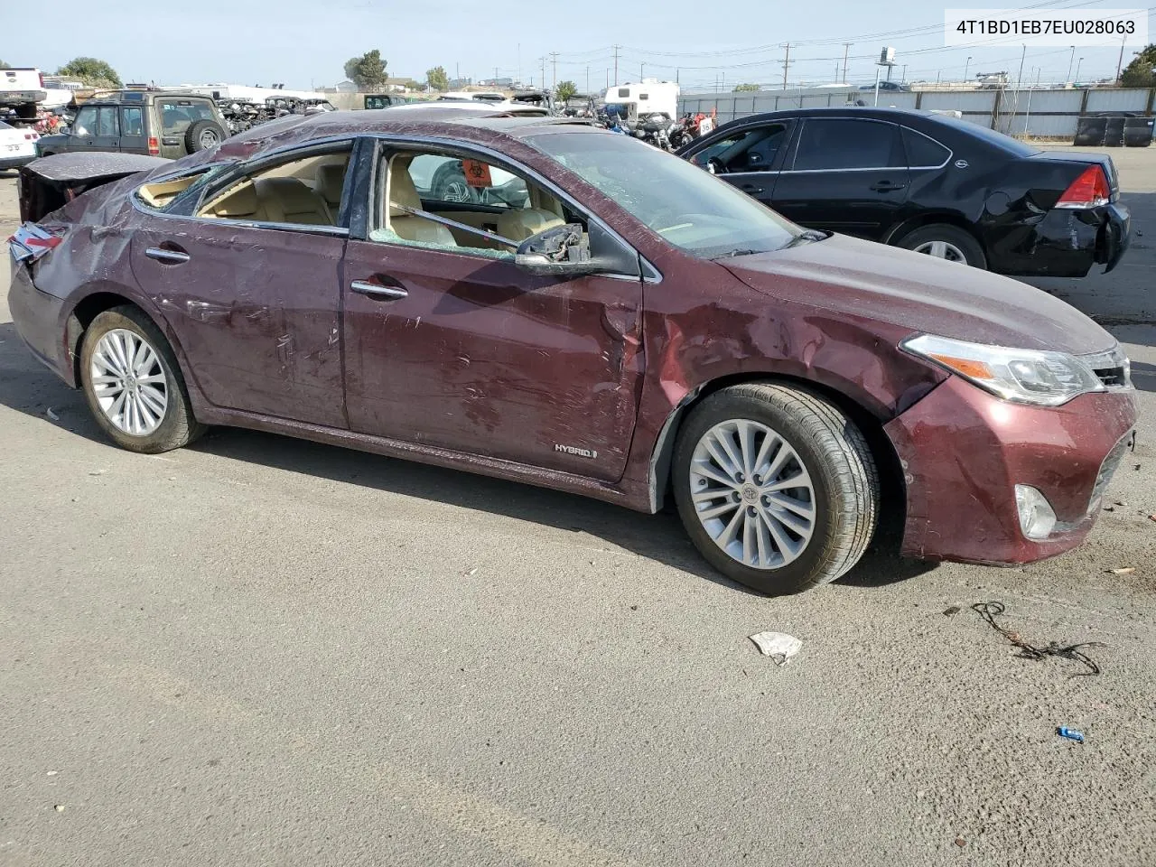 2014 Toyota Avalon Hybrid VIN: 4T1BD1EB7EU028063 Lot: 76369064