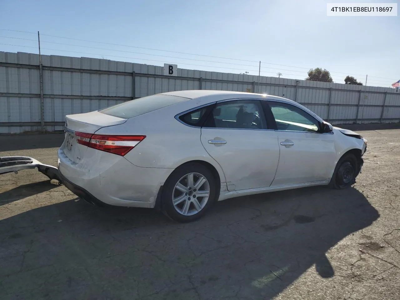 2014 Toyota Avalon Base VIN: 4T1BK1EB8EU118697 Lot: 76738874