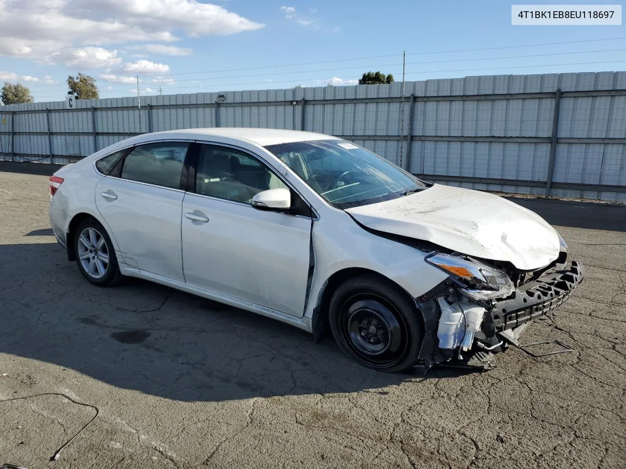 2014 Toyota Avalon Base VIN: 4T1BK1EB8EU118697 Lot: 76738874