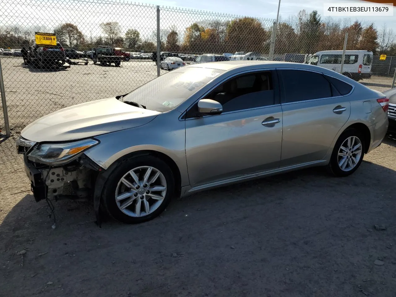 2014 Toyota Avalon Base VIN: 4T1BK1EB3EU113679 Lot: 77384294