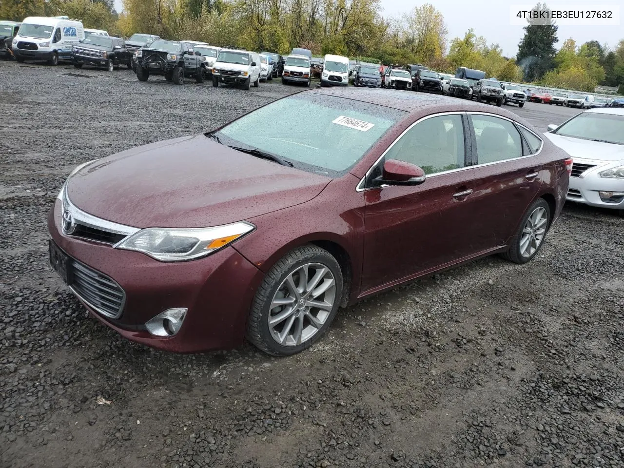 2014 Toyota Avalon Base VIN: 4T1BK1EB3EU127632 Lot: 77664674