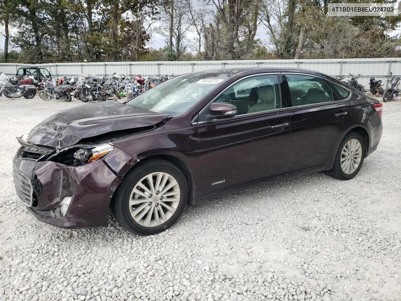 2014 Toyota Avalon Hybrid VIN: 4T1BD1EB8EU024703 Lot: 78445374