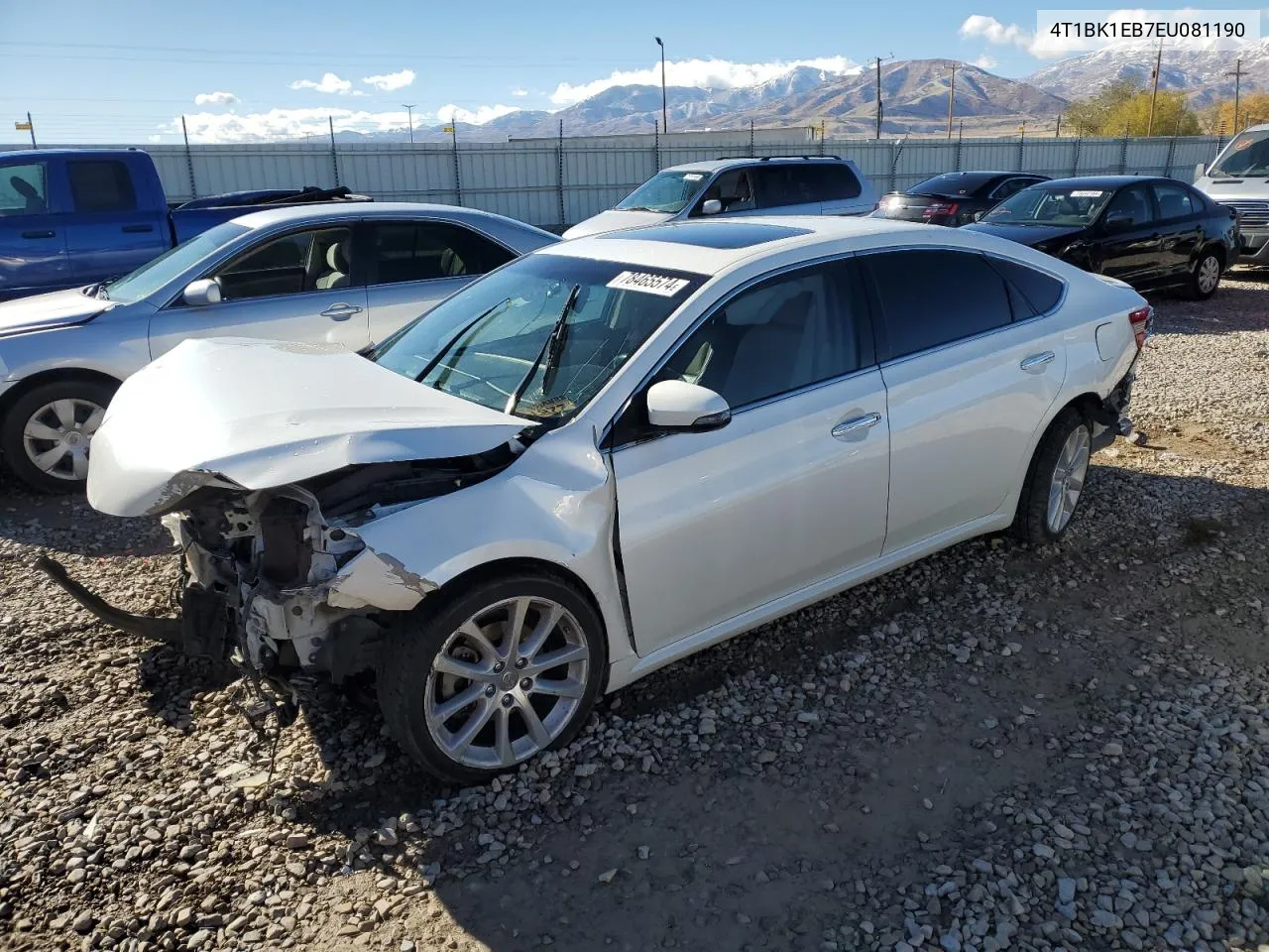 4T1BK1EB7EU081190 2014 Toyota Avalon Base