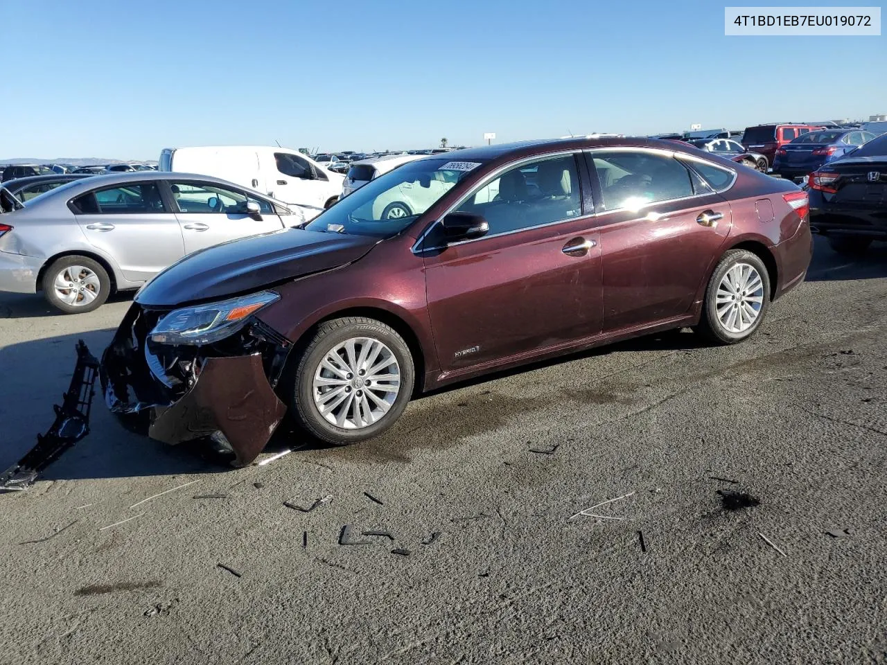 2014 Toyota Avalon Hybrid VIN: 4T1BD1EB7EU019072 Lot: 78956284