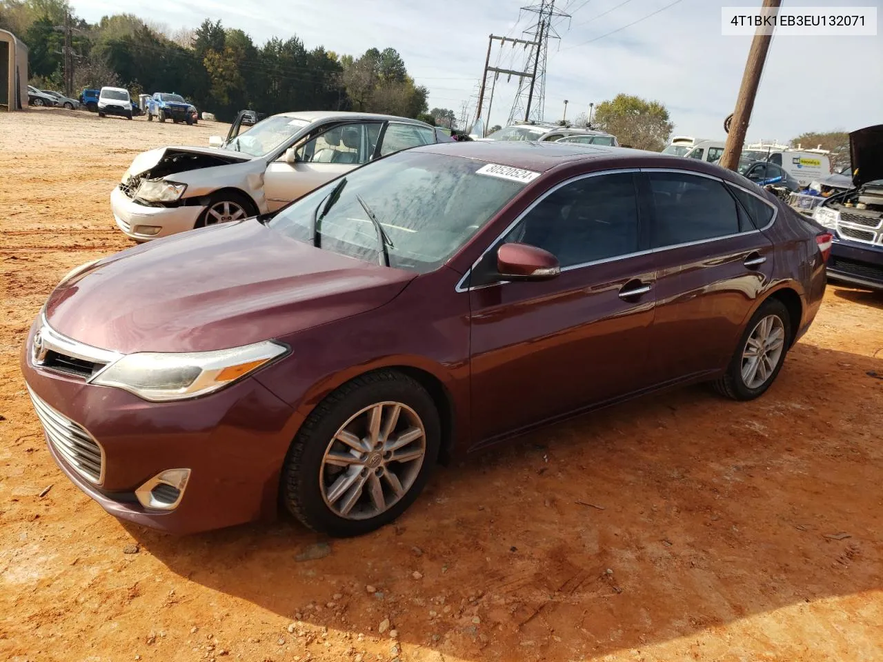 2014 Toyota Avalon Base VIN: 4T1BK1EB3EU132071 Lot: 80520524