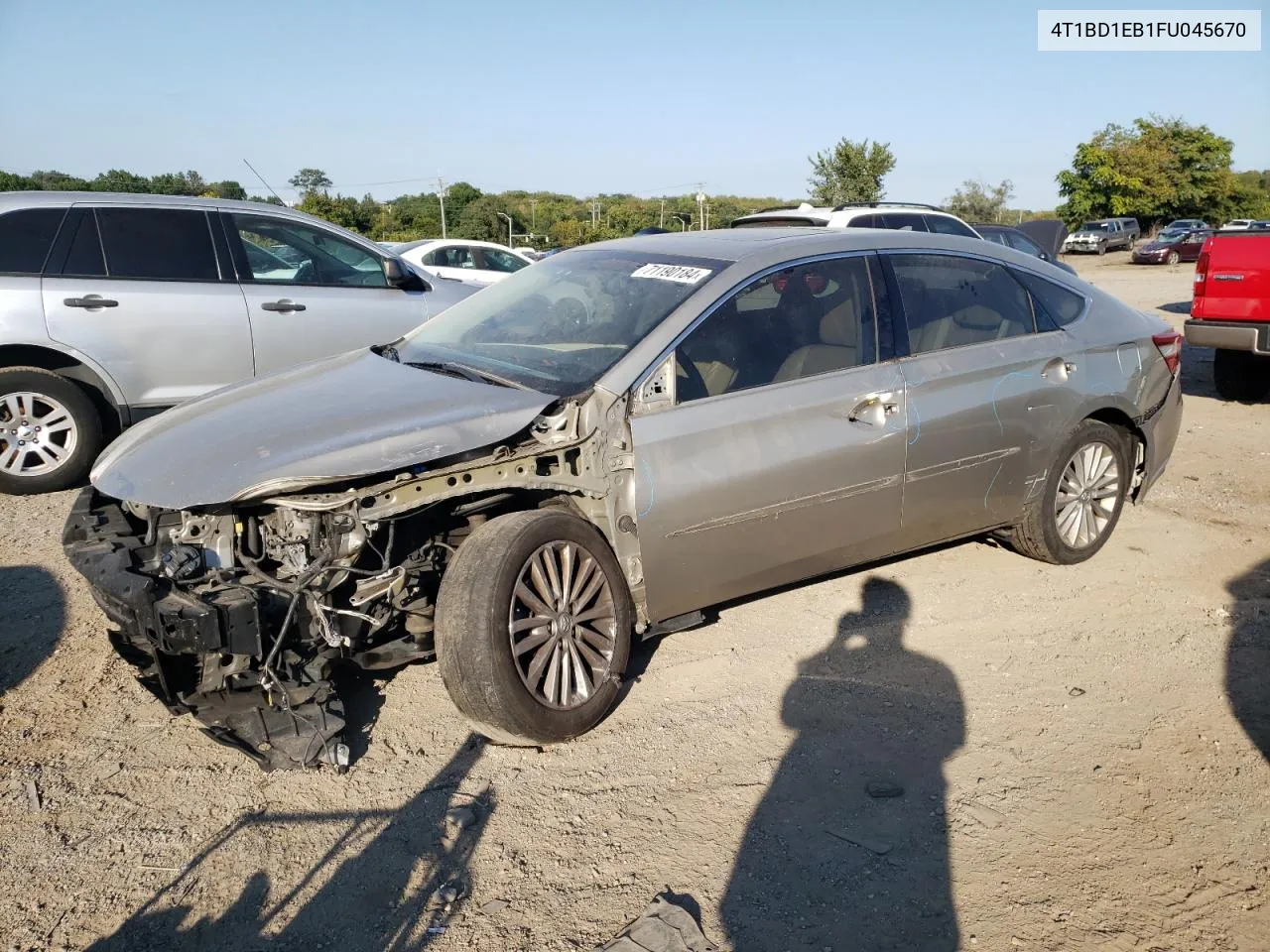 2015 Toyota Avalon Hybrid VIN: 4T1BD1EB1FU045670 Lot: 71190184