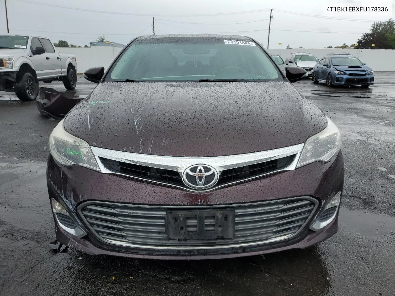 2015 Toyota Avalon Xle VIN: 4T1BK1EBXFU178336 Lot: 73151844