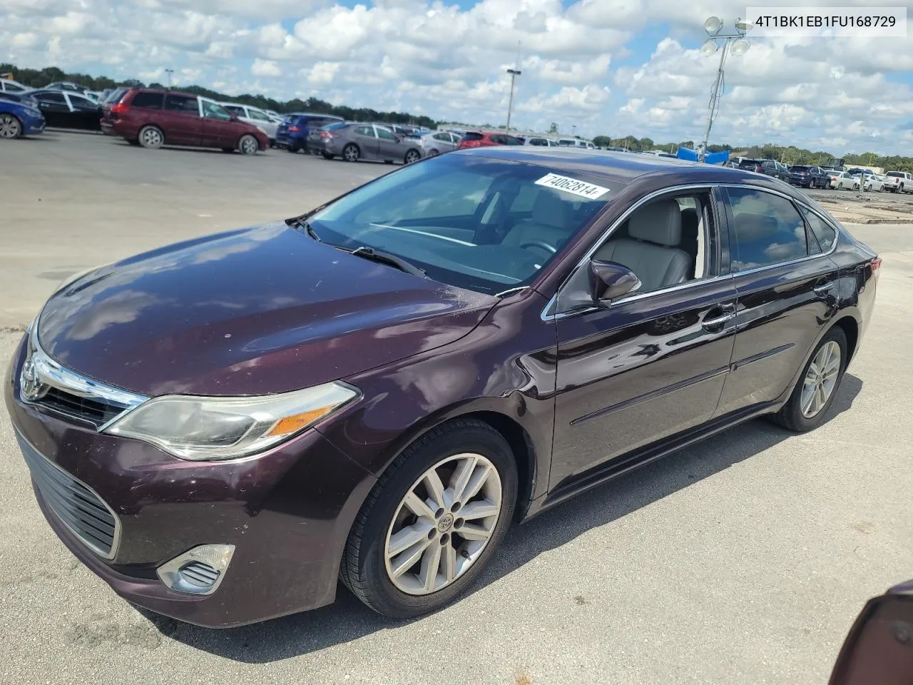 2015 Toyota Avalon Xle VIN: 4T1BK1EB1FU168729 Lot: 74062814