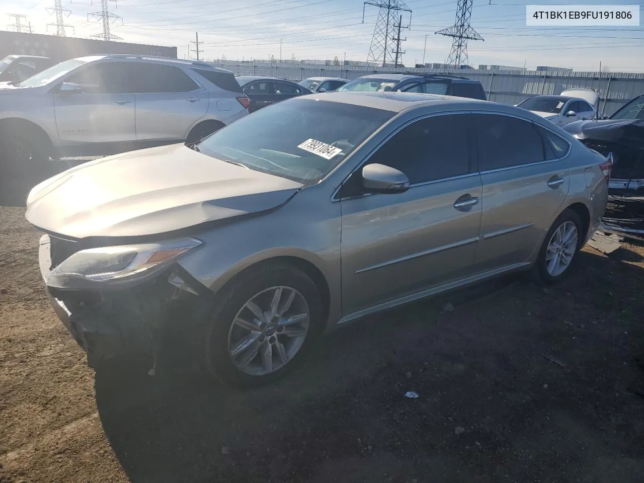 2015 Toyota Avalon Xle VIN: 4T1BK1EB9FU191806 Lot: 79931064