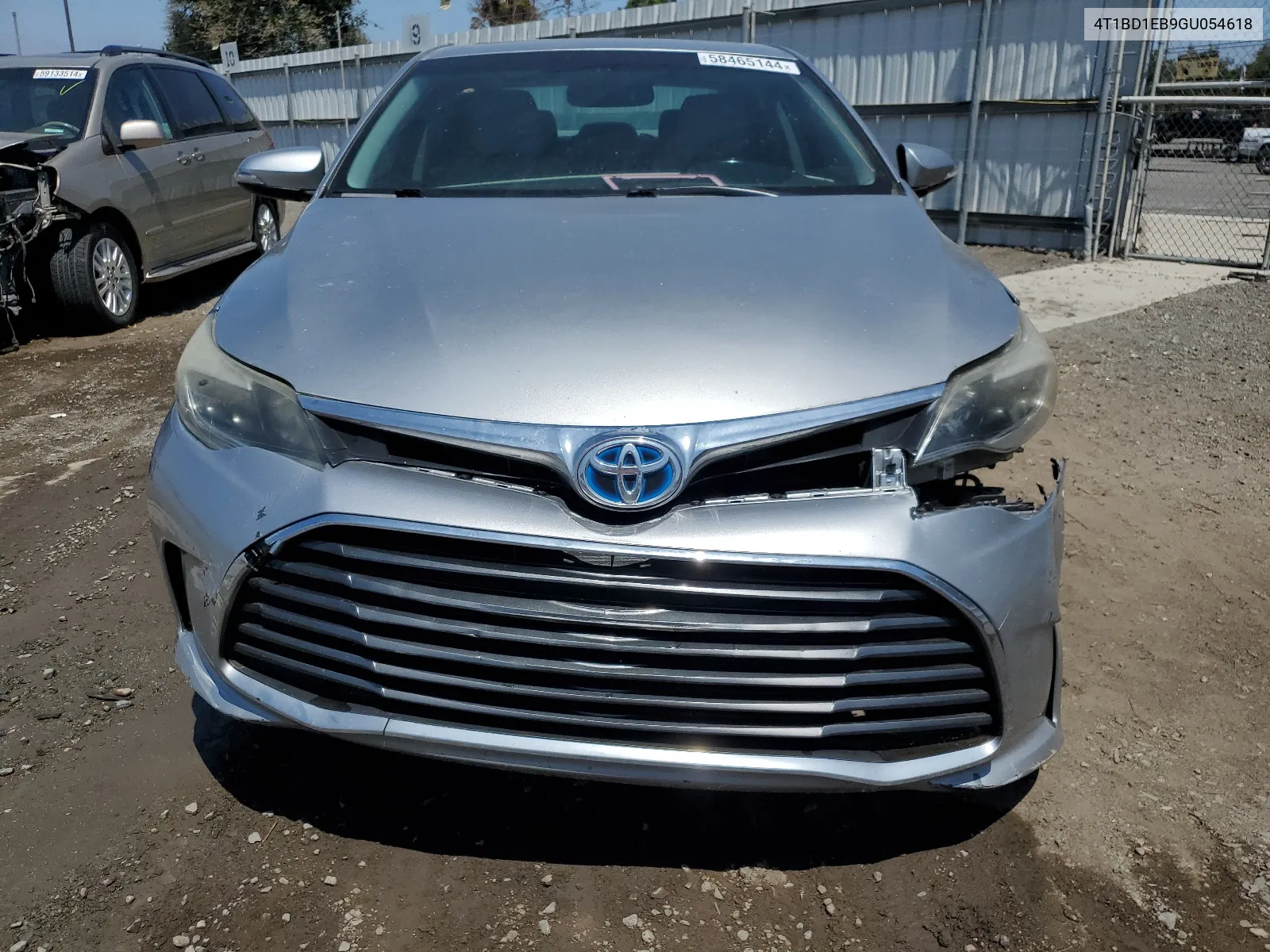 2016 Toyota Avalon Hybrid VIN: 4T1BD1EB9GU054618 Lot: 58465144