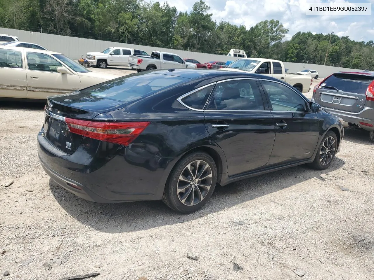 2016 Toyota Avalon Hybrid VIN: 4T1BD1EB9GU052397 Lot: 62828944