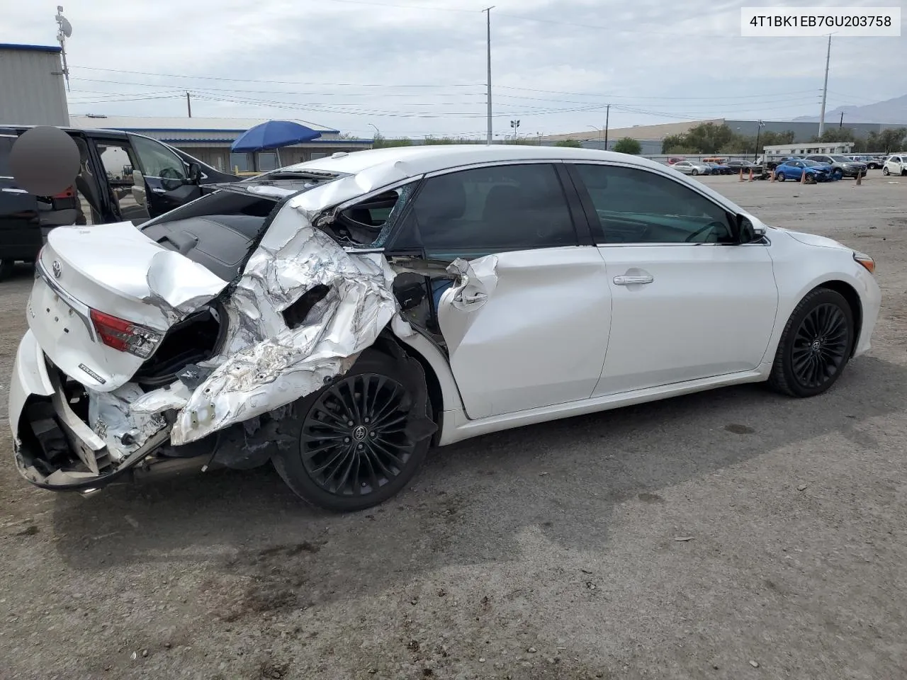 2016 Toyota Avalon Xle VIN: 4T1BK1EB7GU203758 Lot: 65496134