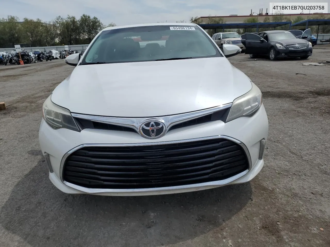 2016 Toyota Avalon Xle VIN: 4T1BK1EB7GU203758 Lot: 65496134