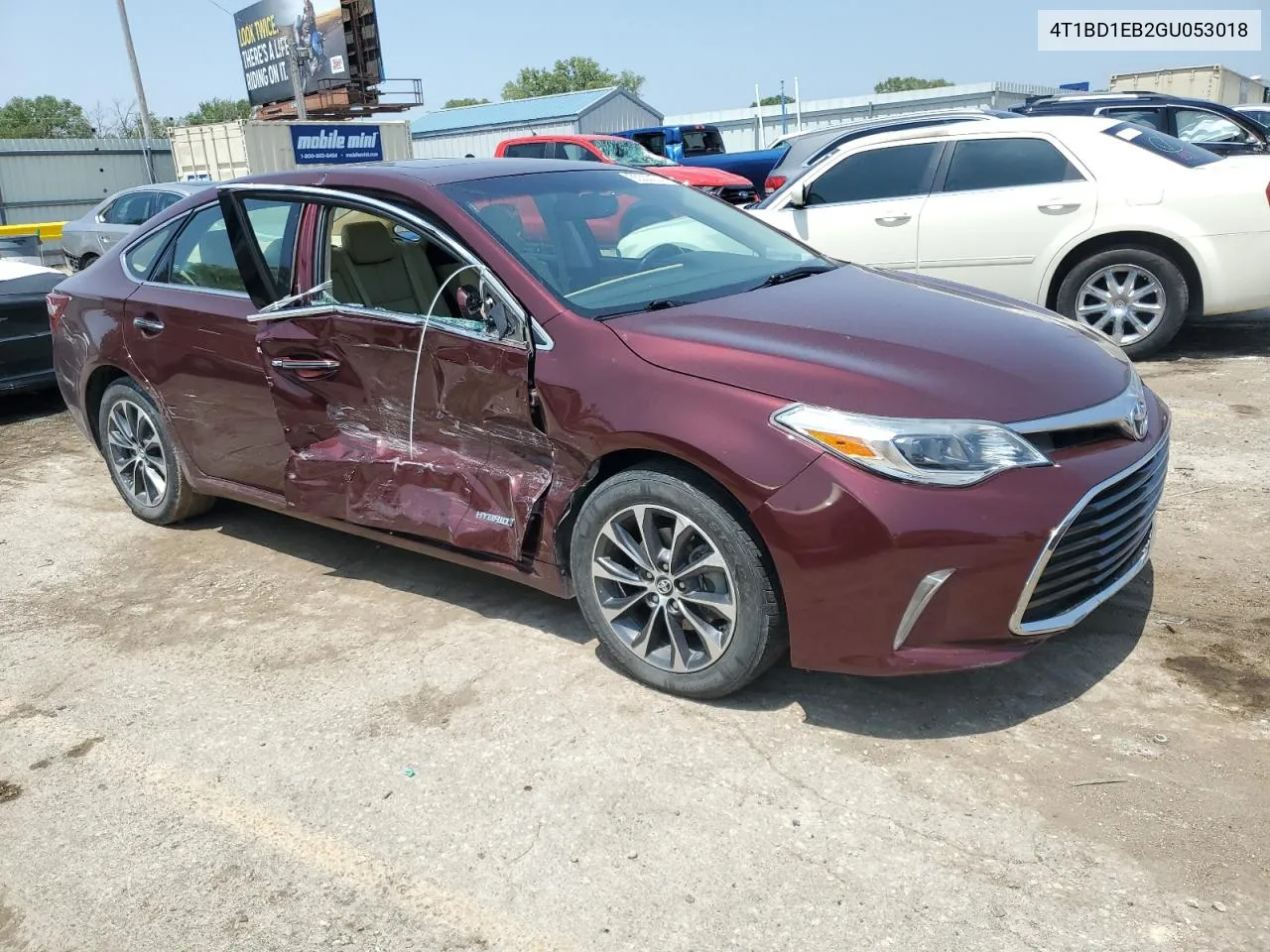 2016 Toyota Avalon Hybrid VIN: 4T1BD1EB2GU053018 Lot: 65533074