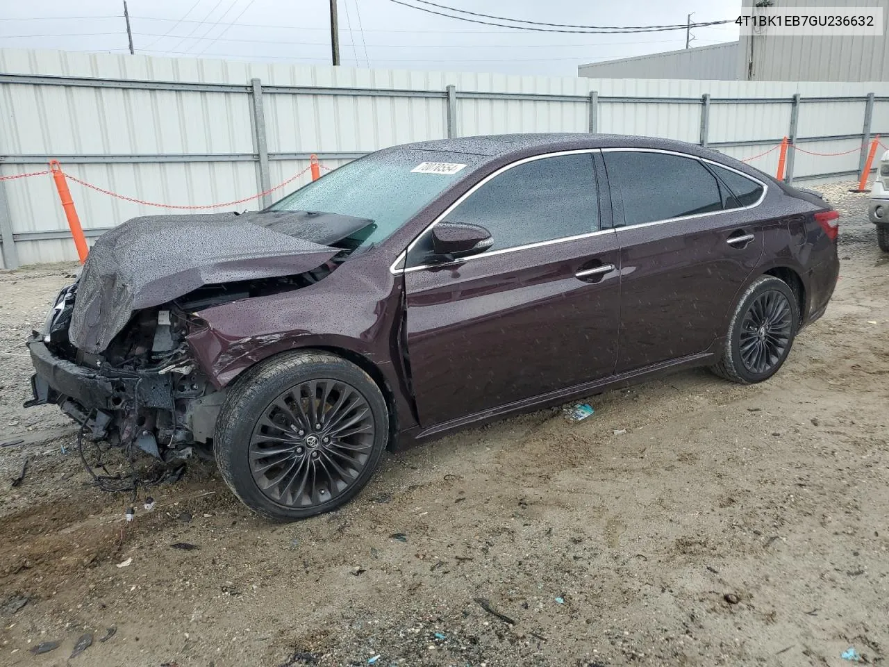 2016 Toyota Avalon Xle VIN: 4T1BK1EB7GU236632 Lot: 70070554