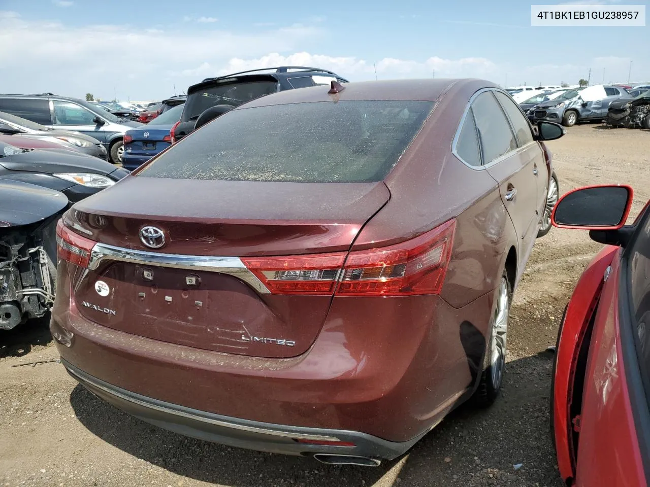 2016 Toyota Avalon Xle VIN: 4T1BK1EB1GU238957 Lot: 70237304