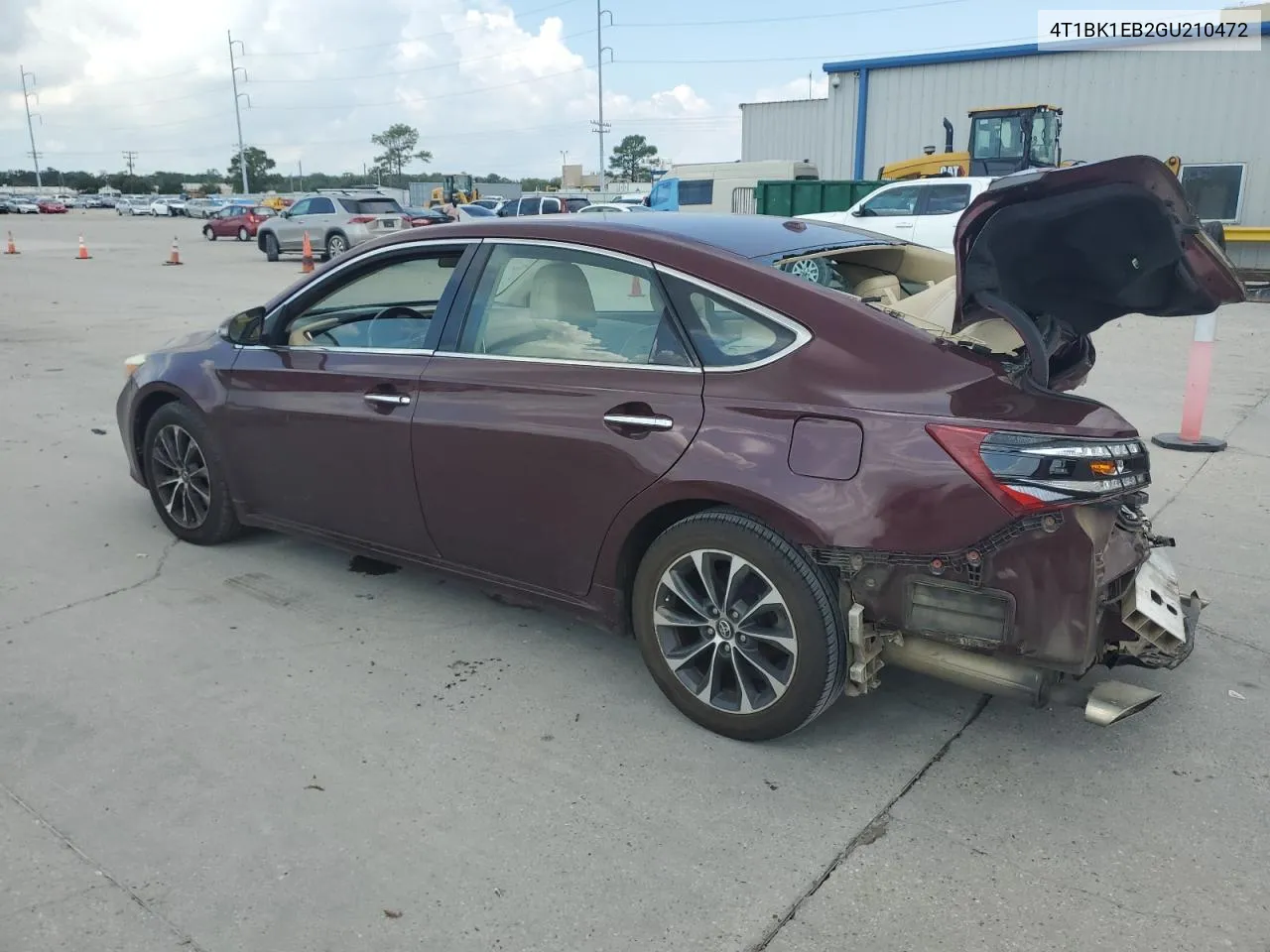 2016 Toyota Avalon Xle VIN: 4T1BK1EB2GU210472 Lot: 72014674