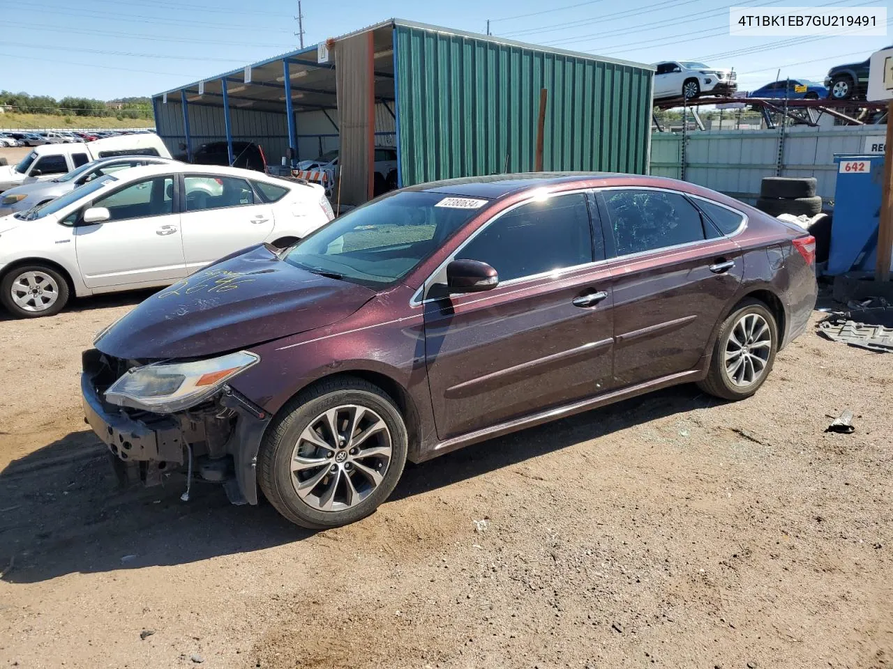 2016 Toyota Avalon Xle VIN: 4T1BK1EB7GU219491 Lot: 72380634