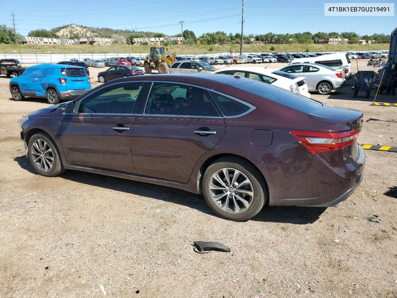 2016 Toyota Avalon Xle VIN: 4T1BK1EB7GU219491 Lot: 72380634