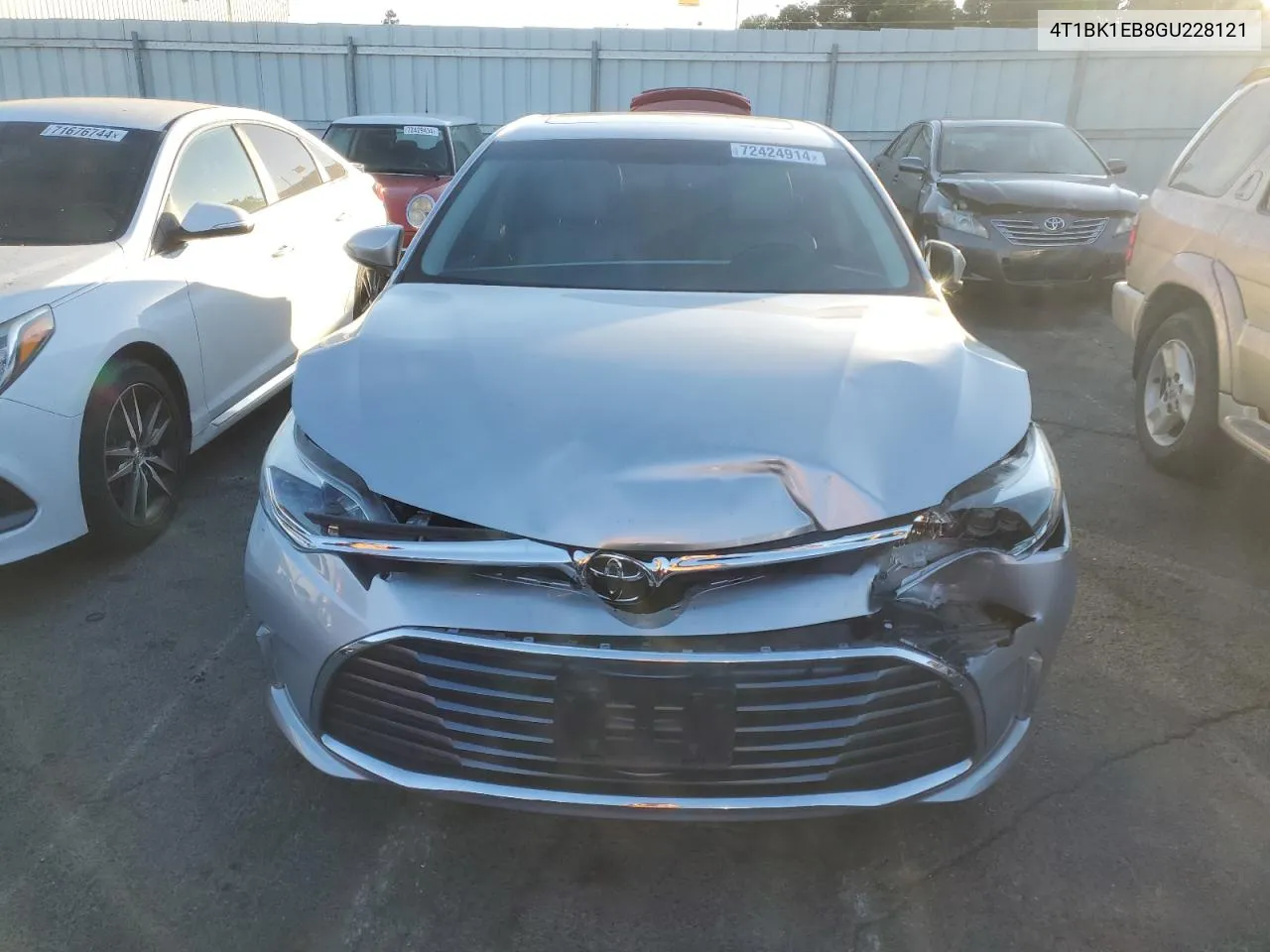 2016 Toyota Avalon Xle VIN: 4T1BK1EB8GU228121 Lot: 72424914