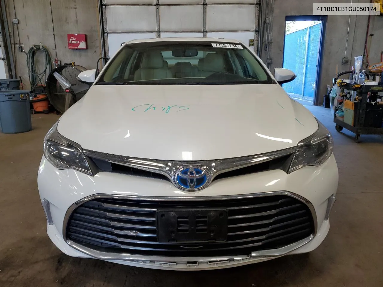 2016 Toyota Avalon Hybrid VIN: 4T1BD1EB1GU050174 Lot: 72524294