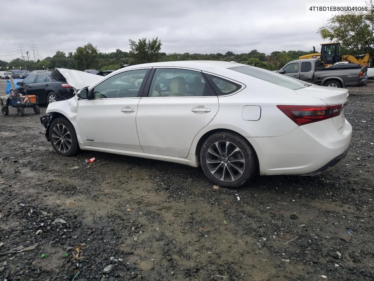 2016 Toyota Avalon Hybrid VIN: 4T1BD1EB8GU049068 Lot: 73170364