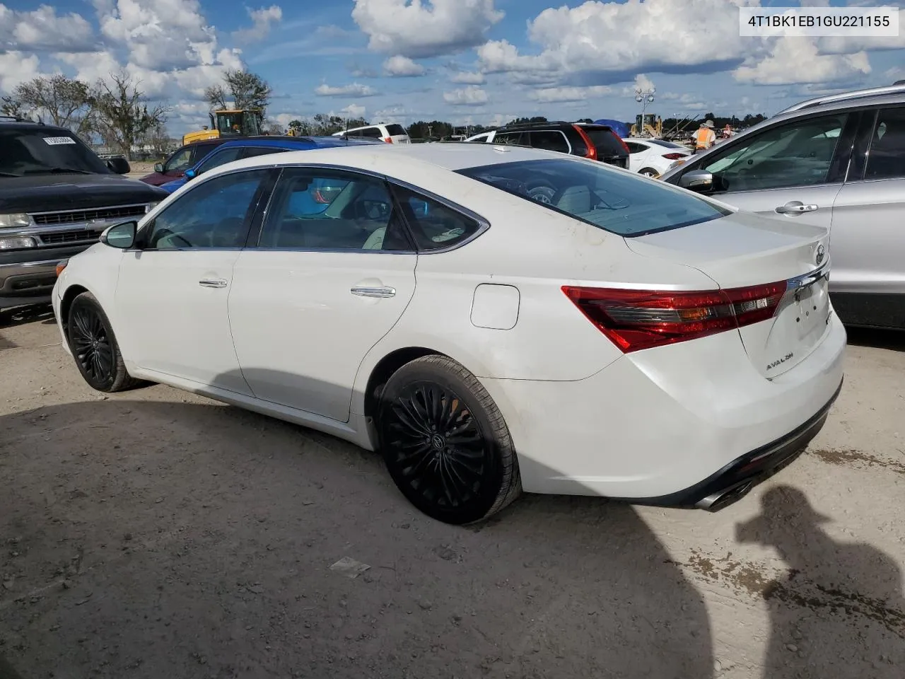 2016 Toyota Avalon Xle VIN: 4T1BK1EB1GU221155 Lot: 75007144