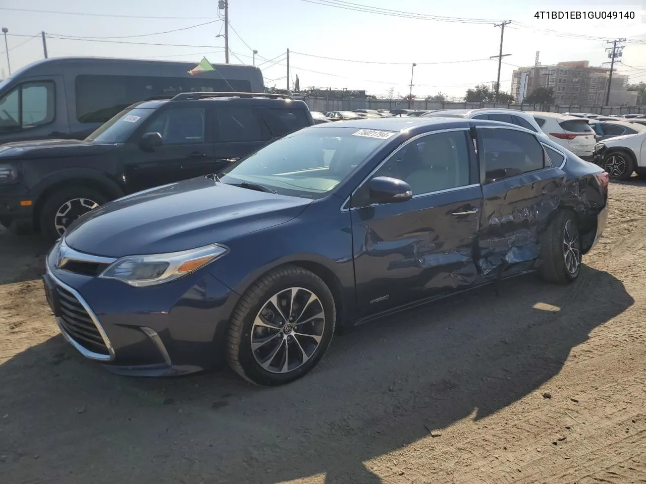 2016 Toyota Avalon Hybrid VIN: 4T1BD1EB1GU049140 Lot: 75021794