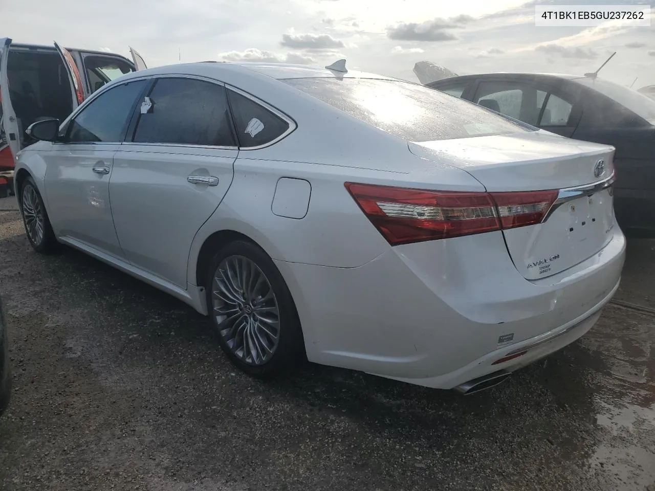 2016 Toyota Avalon Xle VIN: 4T1BK1EB5GU237262 Lot: 75073644