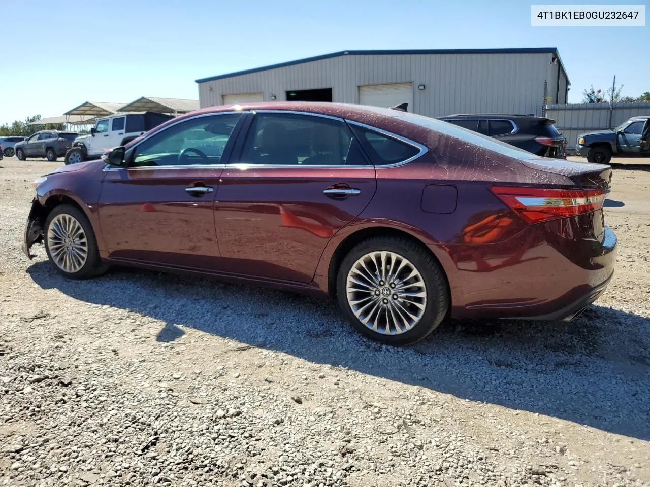 2016 Toyota Avalon Xle VIN: 4T1BK1EB0GU232647 Lot: 75181064