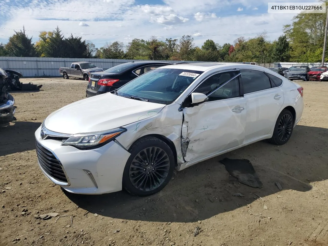 2016 Toyota Avalon Xle VIN: 4T1BK1EB1GU227666 Lot: 75205944